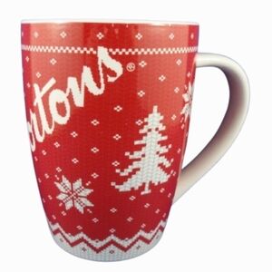 Tim Hortons Limited Ed. No. 015 Snowflake Christma Mug Sweater-Stitch MUG 2015